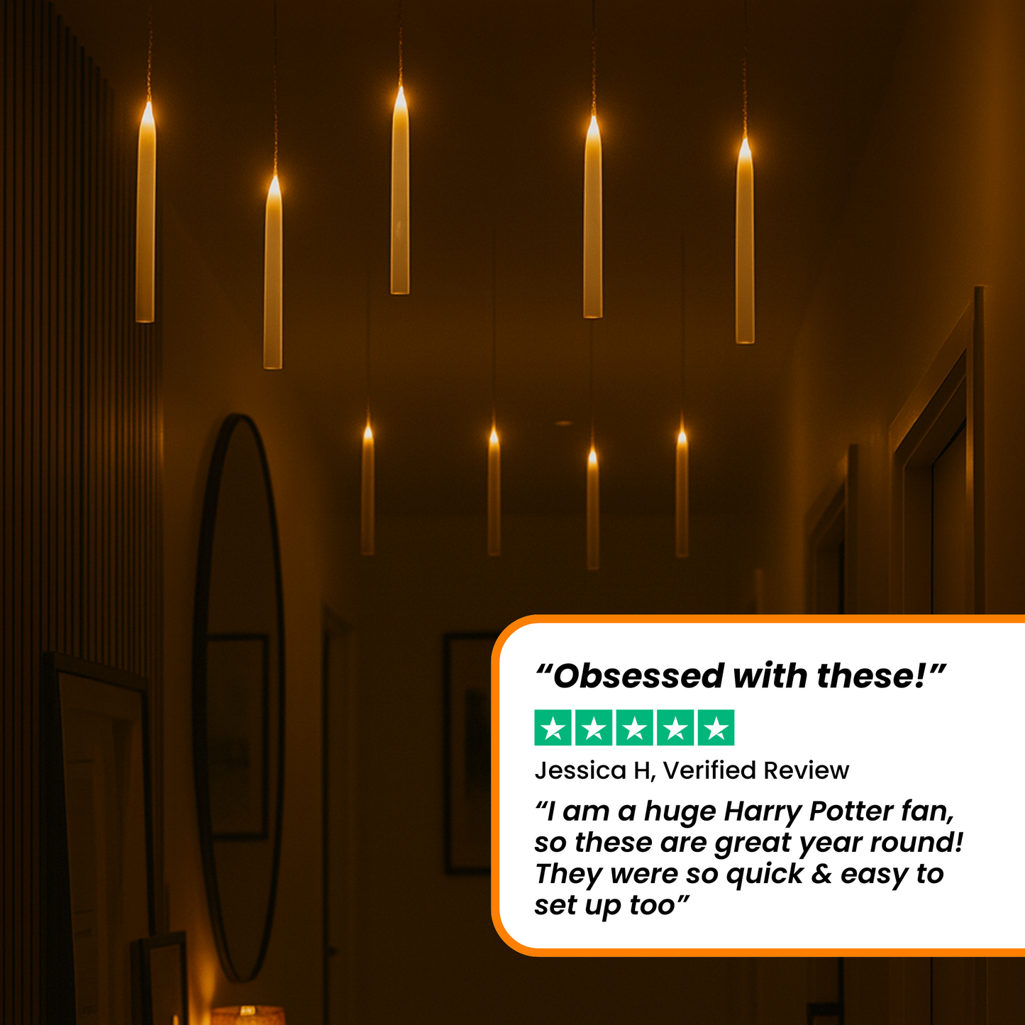 Flameless Floating Candles